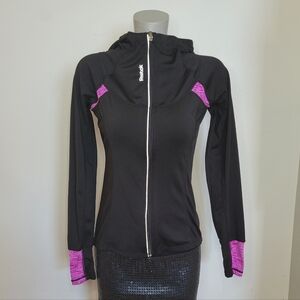 Reebok Black Jacket with Pink Highlights